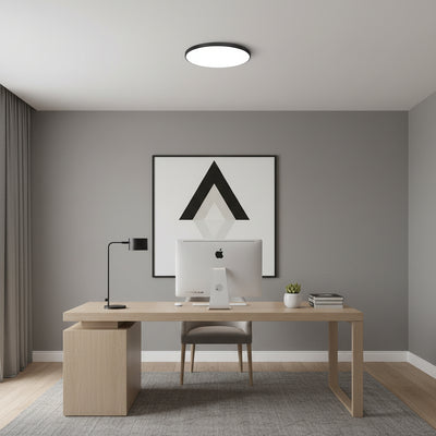 Plafoniera LED SOLIS 37cm 32W Lumina Rece Negru