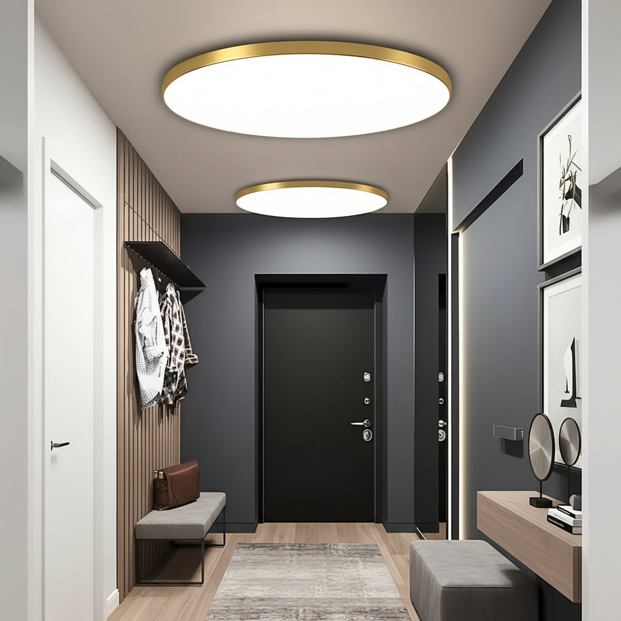 Plafoniera LED SOLIS 27cm 20W Luce Fredda Oro Plafoniere LED Titolo predefinito Alessandro Design