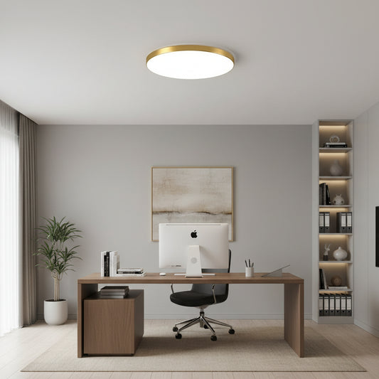 Plafoniera LED SOLIS 37cm 33W Luce Fredda Oro