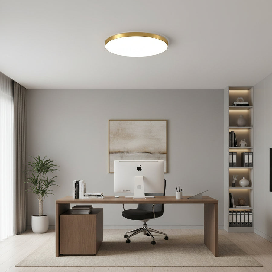 Plafoniera LED SOLIS 37cm 33W Luce Fredda Oro