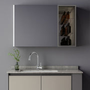 Set mobili da bagno ZAKYNTHOS, 80 cm, 2 pezzi, mobili da bagno grigio e crema Titolo predefinito Alessandro Design