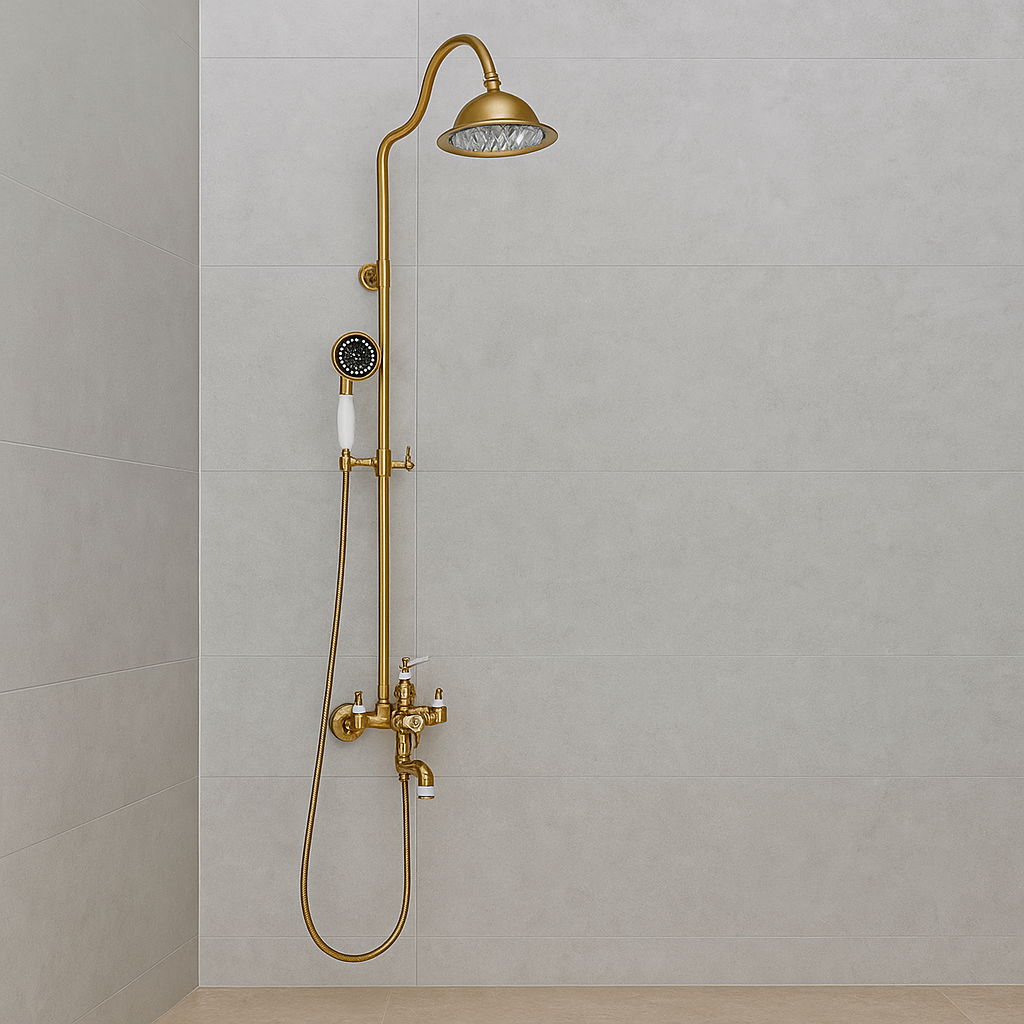 Colonna Doccia, Ottone Sanitario, Oro, WZY/310/B Rubinetti e Colonne Doccia Titolo predefinito Alessandro Design