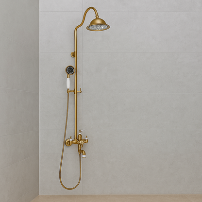 Colonna Doccia, Ottone Sanitario, Oro, WZY/310/B Rubinetti e Colonne Doccia Titolo predefinito Alessandro Design