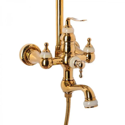 Colonna Doccia, Ottone Sanitario, Oro, WZY/310/B Rubinetti e Colonne Doccia Titolo predefinito Alessandro Design