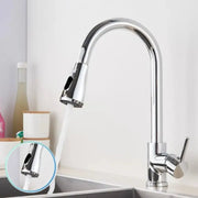 Rubinetto Cucina con Doccia Estraibile, Rubinetto con Touch per On/Off, Acciaio Inox SUS304, Cromo, CF/TOUCH/1 Rubinetti Cucina Titolo predefinito Alessandro Design
