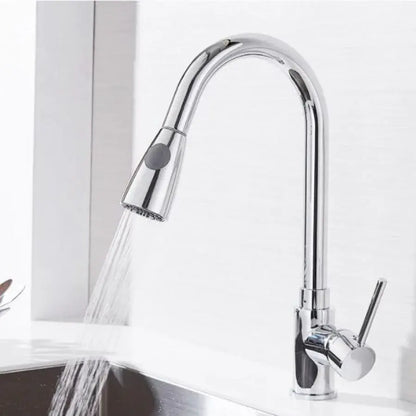 Rubinetto Cucina con Doccia Estraibile, Rubinetto con Touch per On/Off, Acciaio Inox SUS304, Cromo, CF/TOUCH/1 Rubinetti Cucina Titolo predefinito Alessandro Design
