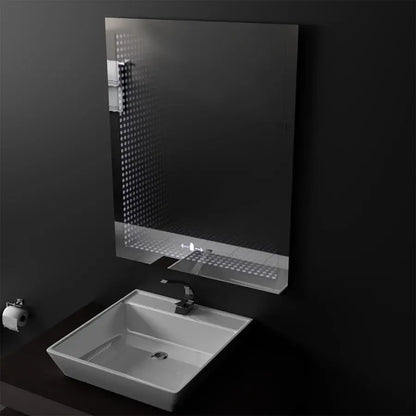 Specchio LED rettangolare, 60x80cm, Morrin Sensor MotionGlow Marcello, Specchi Effetto 3D Marcello Titolo predefinito Alessandro Design