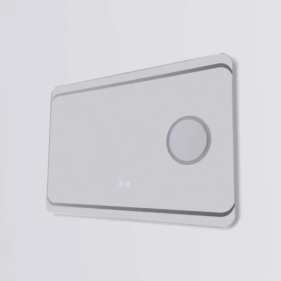 Specchio LED rettangolare, 80x60cm, Stella Touch, Sistema Disappannante Specchi Korman E Titolo predefinito Alessandro Design