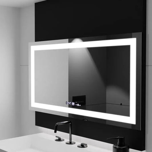 Specchio rettangolare a LED, 160x80 cm, Verite MotionGlow Marcello, Sistema di disappannamento, Orologio e Termometro, Specchi Dimmerabili Marcello Titolo predefinito Alessandro Design
