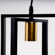 Ciondolo Archer 4x E27 Nero Lustro Titolo predefinito Alessandro Design