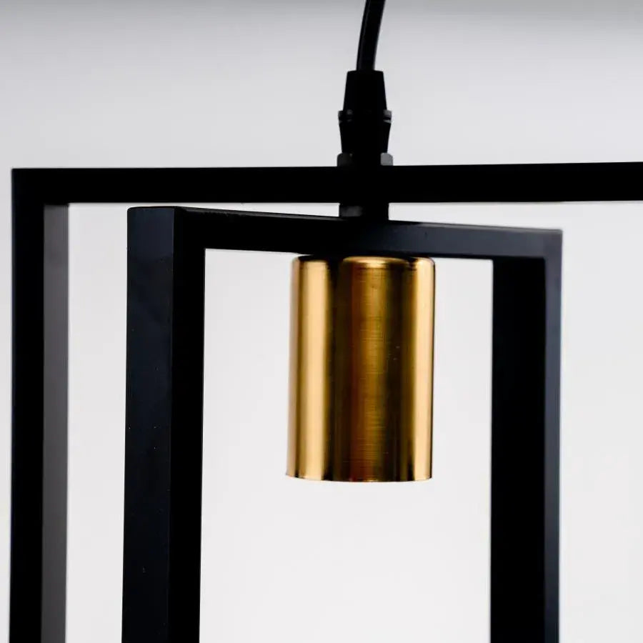 Ciondolo Archer 4x E27 Nero Lustro Titolo predefinito Alessandro Design