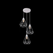 Lustra Forma Diamant, STRUKTUR, 3xE27, Alb, Metal Lustre Industrial Default Title Alessandro Design