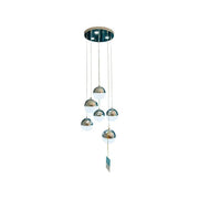 Lampadario LED a Sospensione con Telecomando JEREMIAS 63W, 6 Elementi, Luce Fredda/Calda/Neutra, Dimmerabile, Argento, Altezza Regolabile Lampadari Moderni Titolo predefinito Alessandro Design