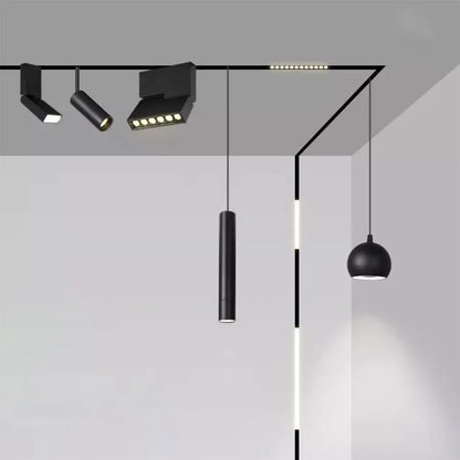 Lampadario LED Magnetico, 7W, Luce Neutra, Nero LED Prodotti Default Title Alessandro Design