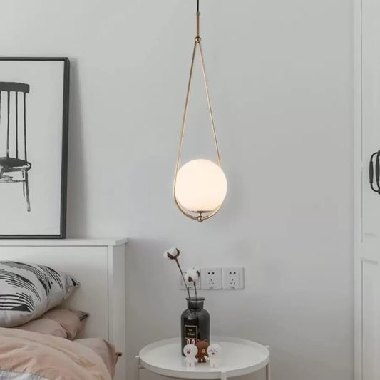 Lustra LOFT Haven, 1x E27, Alb Auriu, Metal, Inaltime Reglabila Lustre Moderne Default Title Alessandro Design