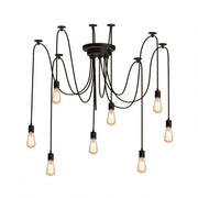 Lampadario Kappa 8xE27, Nero, Metallo, 730/8 Lampadari moderni a lampadina Titolo predefinito Alessandro Design