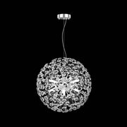 MINUET Lampadario in Cristallo 8x G9, Diametro 40 cm, Cromo Lucido, Altezza Regolabile Lampadari Moderni Titolo predefinito Alessandro Design