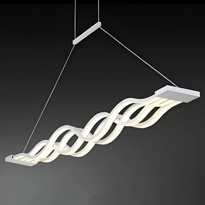 Lustra LED suspendata cu telecomanda WAVE 89W, Liniara, lumina Rece/Calda/Neutra, Dimabila, Alb, Inaltime Reglabila Lustre LED cu Telecomanda Default Title Alessandro Design