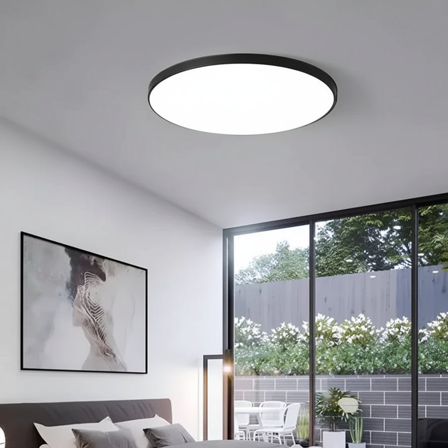 SOLIS Plafoniera LED 27cm 20W Luce Fredda, Plafoniere LED Nero Titolo predefinito Alessandro Design