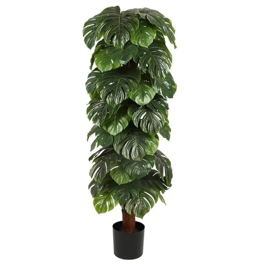 Pianta artificiale Monstera deliciosa, senza vaso, 180 cm Verde Titolo predefinito Alessandro Design