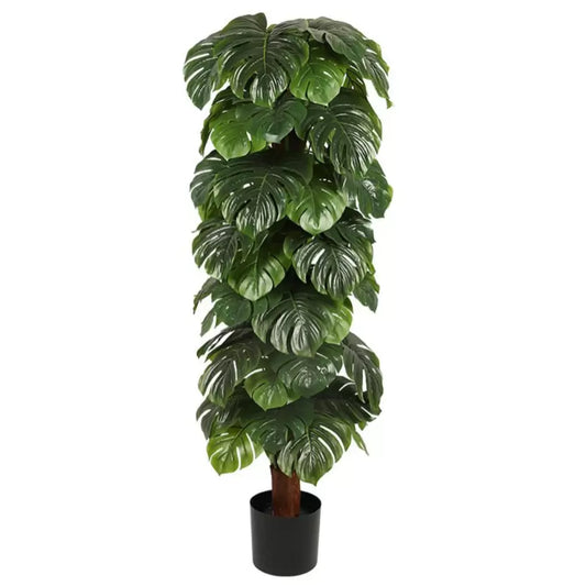 Pianta artificiale Monstera deliciosa, senza vaso, 180 cm Verde Titolo predefinito Alessandro Design