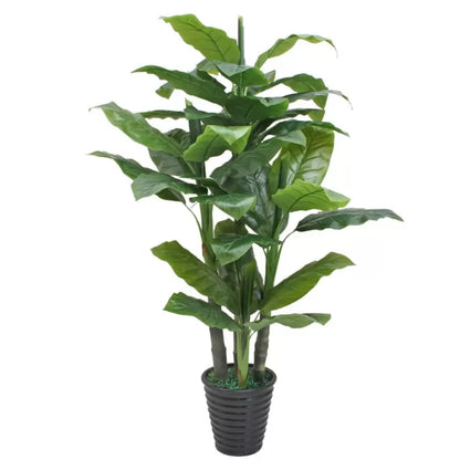 Pianta artificiale di banana giapponese, 4 rami, senza vaso, 180 cm, verde. Titolo predefinito Alessandro Design