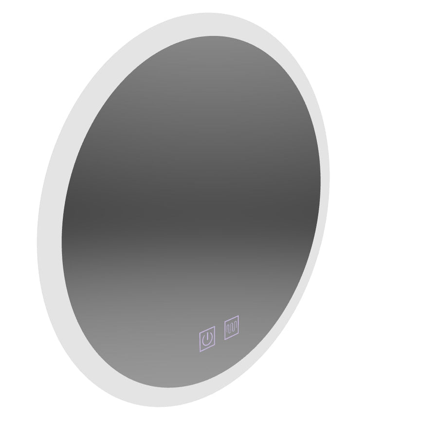 Oglinda LED Rotunda, 60cm, Noxia Touch, Sistem Dezaburire, Dimabila