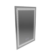 Specchio LED rettangolare, 60x80cm, Touch Vivido, Sistema Demister, Dimmerabile