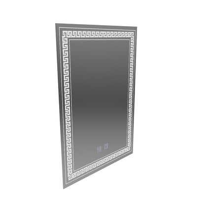 Specchio LED rettangolare, 60x80cm, Touch Vivido, Sistema Demister, Dimmerabile