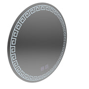 Oglinda LED Rotunda, 70cm, Orhina Touch, Sistem Dezaburire, Dimabila