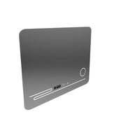 Oglinda LED Rectangulara, 80x60cm, Harmonie MotionGlow Marcello, Sistem Dezaburire, Termometru si Ceas, Lupa Cosmetica, Dimabila