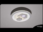 Lustra LED KATHLEEN RGB 16W, lumina Calda/Neutra, Alb