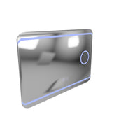 Specchio LED E30S/65X45, Funzione Touch e Disappannamento, Luce Cosmetica, 65x45cm, Luce Fredda 6000K