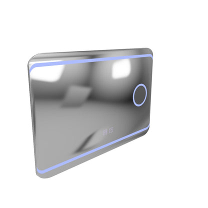 Specchio LED E30S/65X45, Funzione Touch e Disappannamento, Luce Cosmetica, 65x45cm, Luce Fredda 6000K