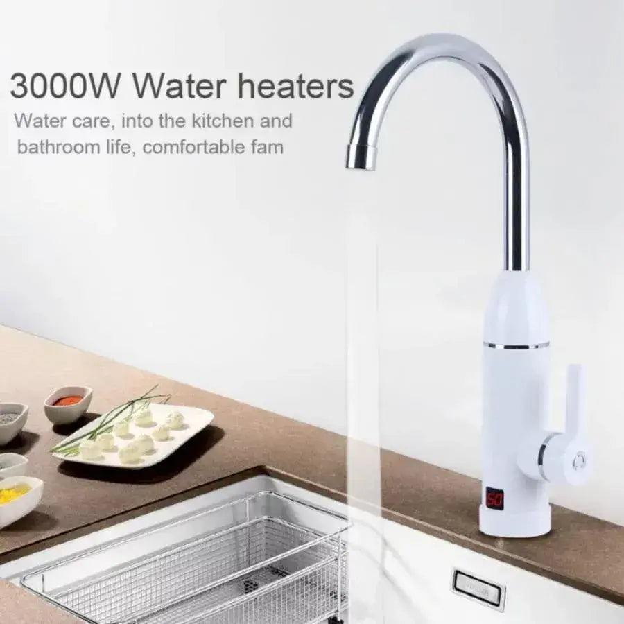 Rubinetto elettrico istantaneo per acqua calda, display LCD, bianco, LZ-501X Rubinetti da cucina Titolo predefinito Alessandro Design