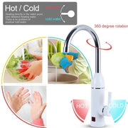 Rubinetto elettrico istantaneo per acqua calda, display LCD, bianco, LZ-501X Rubinetti da cucina Titolo predefinito Alessandro Design