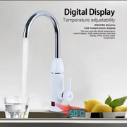 Rubinetto elettrico istantaneo per acqua calda, display LCD, bianco, LZ-501X Rubinetti da cucina Titolo predefinito Alessandro Design