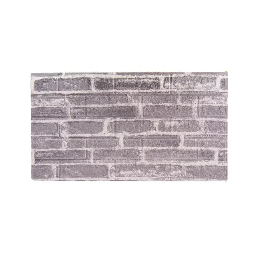 Set di 10 sfondi 3D autoadesivi Mattoncini grigi in morbida schiuma, 77 cm x 70 cm x 6 mm Titolo predefinito dello sfondo 3D Alessandro Design