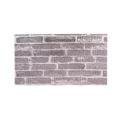 Set di 10 sfondi 3D autoadesivi Mattoncini grigi in morbida schiuma, 77 cm x 70 cm x 6 mm Titolo predefinito dello sfondo 3D Alessandro Design