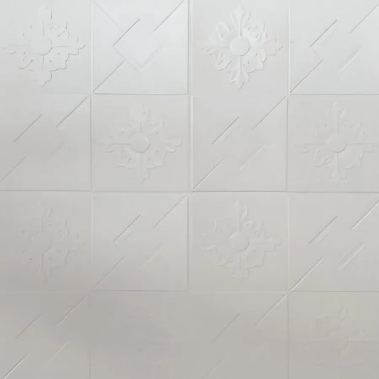 Set di 10 sfondi autoadesivi in ​​schiuma morbida 3D, 70 cm x 70 cm x 2 mm, titolo predefinito dello sfondo 3D bianco Alessandro Design