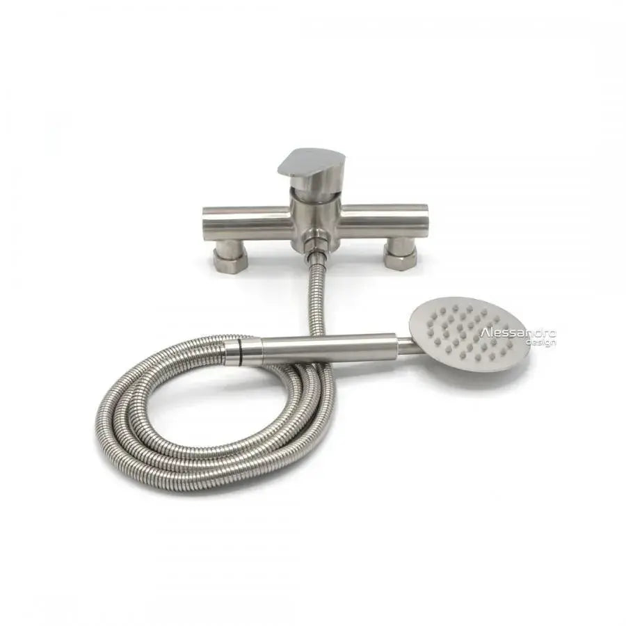 Set rubinetto e tubo flessibile, acciaio inossidabile SUS304, satinato, LY011 Rubinetti e colonne doccia Titolo predefinito Alessandro Design
