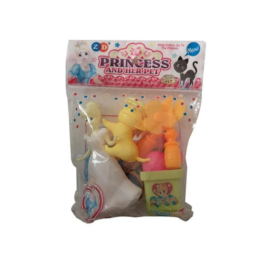 Set di giocattoli in plastica principessa e gattino, plastica, 9 pezzi Titolo predefinito Alessandro Design