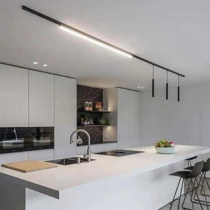Binario Applicato per Proiettori Magnetici, 2m, Binario Magnetico Nero Titolo predefinito Alessandro Design