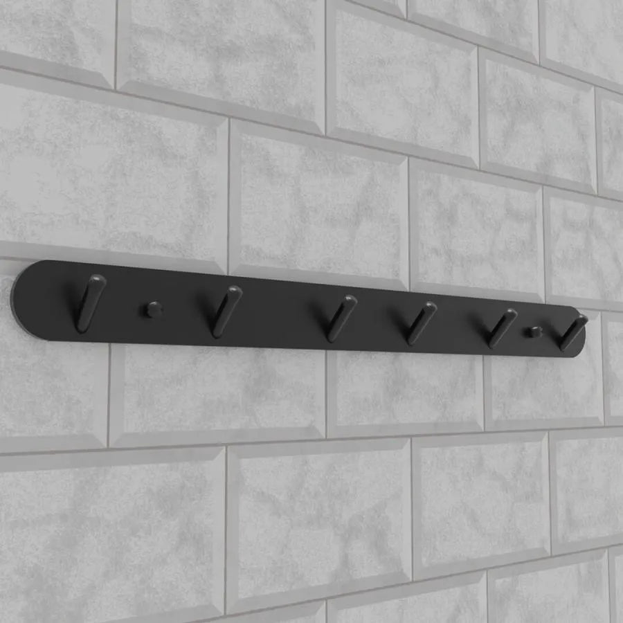 Porta Asciugamani e Accessori Bagno 45cm Alluminio Nero Titolo predefinito Alessandro Design