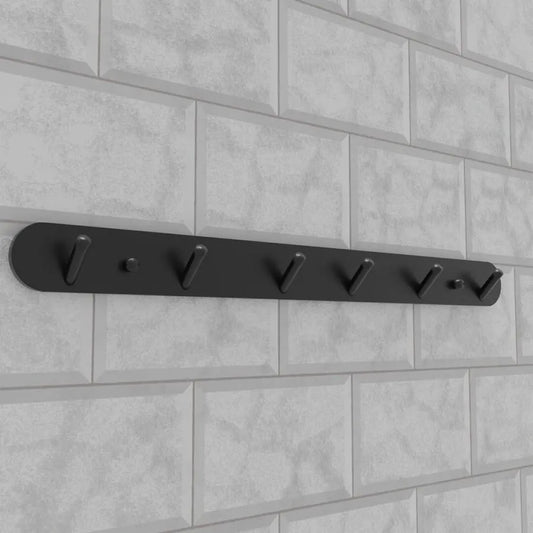 Suport Prosop si Accesorii Baie 45cm Aluminiu Negru Default Title Alessandro Design