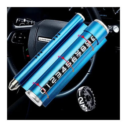 Supporto da auto con display per numero di telefono, titolo predefinito Blue LifeStyle Alessandro Design
