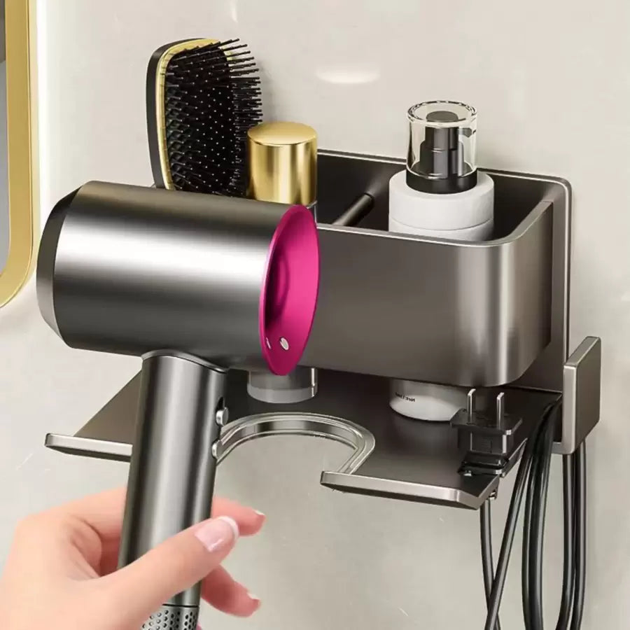 Feon Supporto e Accessori Bagno Metallico, Grigio Accessori Bagno Titolo predefinito Alessandro Design