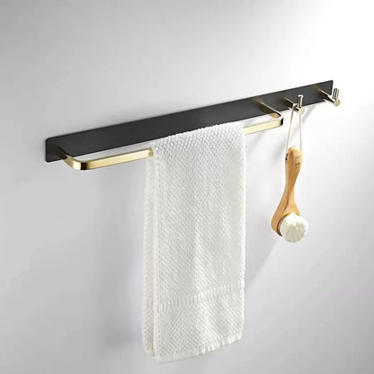 Porta Asciugamani e Accessori Bagno Nero Oro GJ621 Porta Asciugamani Titolo predefinito Alessandro Design
