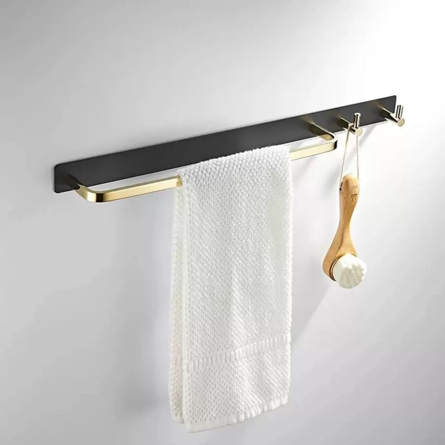 Porta Asciugamani e Accessori Bagno Nero Oro GJ621 Porta Asciugamani Titolo predefinito Alessandro Design