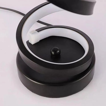 Lampada LED Afet 38W, Silicone e metallo, Lampade nere e titolo predefinito Alessandro Design